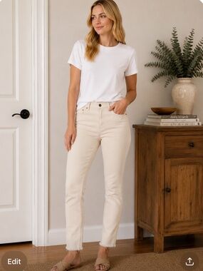 Vince Camuto Frayed Hem Jeans